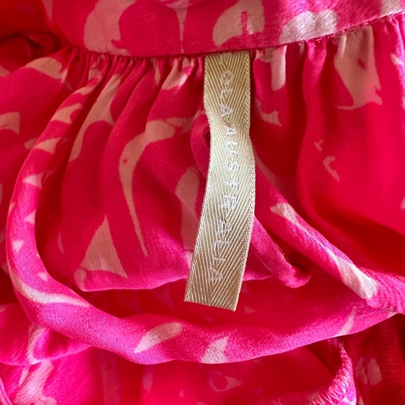 Lola Australia hot Pink ‘Patsy’ maxi dress with floral print, 100% silk, size XS - Picture 8 of 9